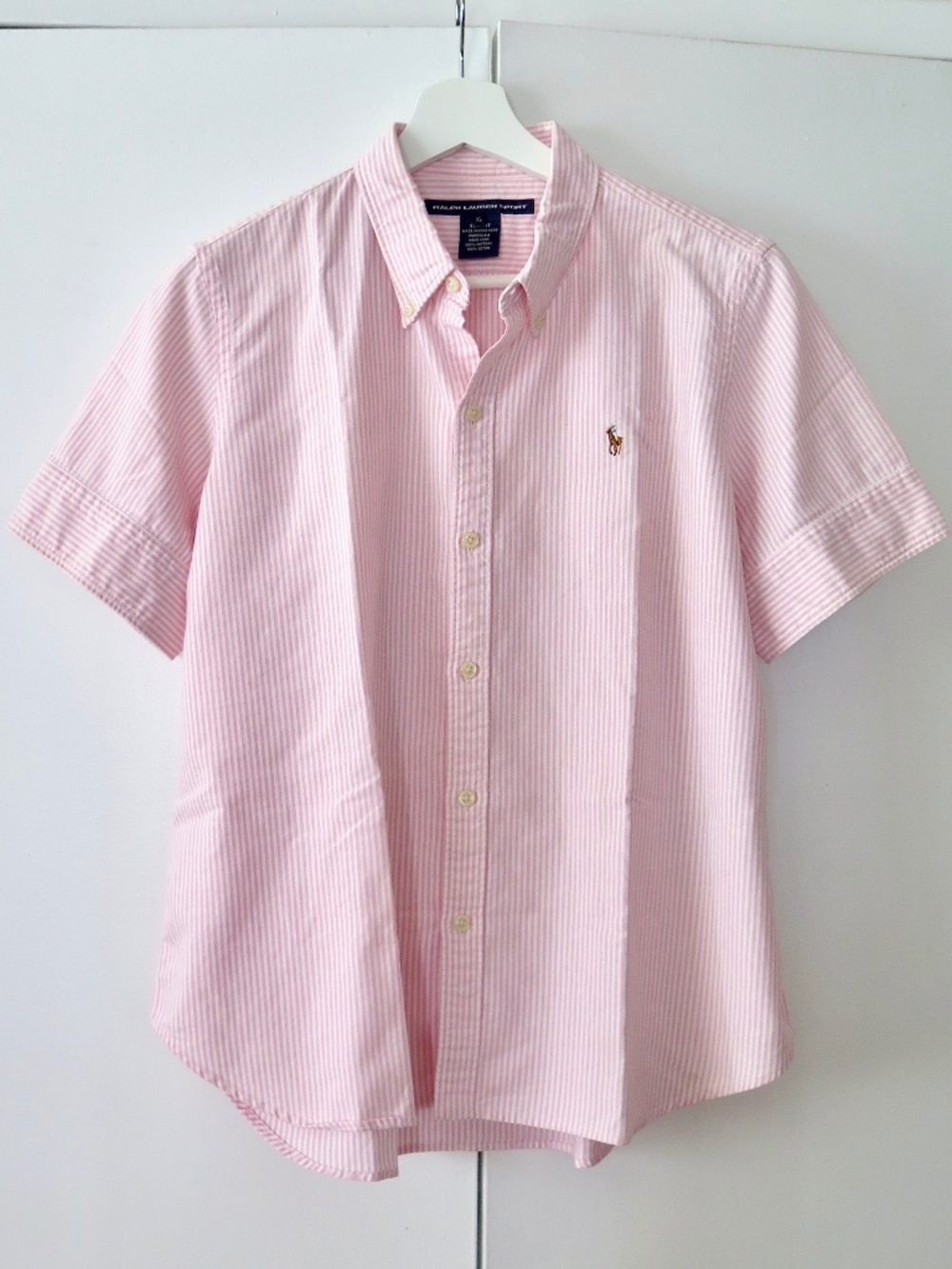 Ralph Lauren Sport Striped Oxford Shirt - Short Sleeves, SLIM Fit